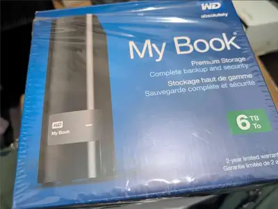 6TB WD External Storage (My Book Case + Tested WD Green Drive), View more