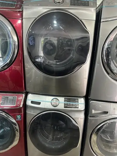 Samsung 27 w stainless steel washer electric dryer set , View more