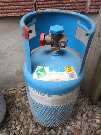 20Lbs R414b freon refrigerant. an EPA-approved, non-flammable (ASHRAE A1) HFC/HCFC blend used as a d...