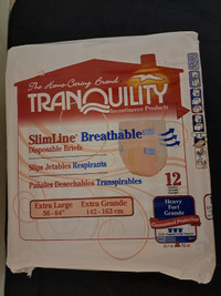 Tranquility SlimLine Breathable Diapers. XL. 12