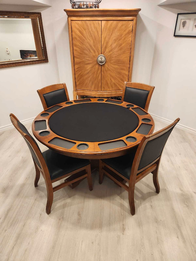 3 in 1 Game table with 4 game chairs in Dining Tables & Sets in Kitchener / Waterloo