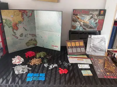 Avalon Hill Axis & Allies Pacific Pearl Harbor To Victory Military Strategy Game, (ENGLISH) Axis & A...