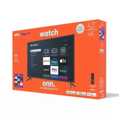 Onn 43" 4K UHD Smart TV, View more