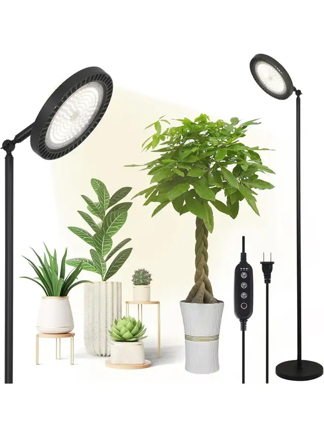100W Grow Lights Lamp for Indoor Plants Full Spectrum Tall Plant in Indoor Lighting & Fans in Hamilton - Image 9