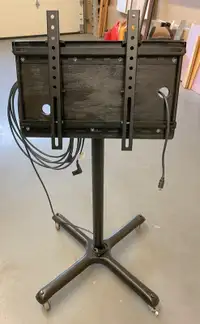 TV Monitor Stand With Castors, Mount & Cable