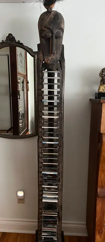 Handmade CD stand holds 34 CD's., View more