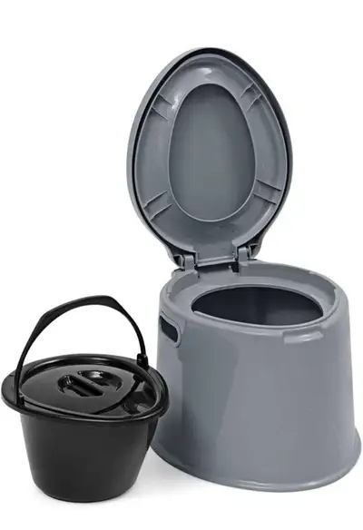 New Open Box Portable Toilet, Camping Porta Potty with Detachable Inner Bucket. Indoor Outdoor Toile...