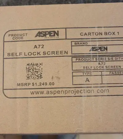 Retractable Projector Screen]: This 72" Manual Pull-Down Projector Screen features retractable desig...