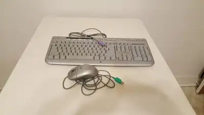 Older HP wired keyboard + mouse, View more