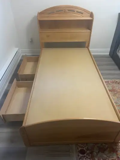 Wood Captain's bed with drawers, View more