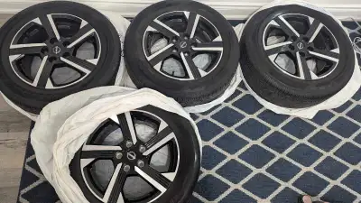 Set of tires from a 2024 Nissan Sentra SV, barely used and in mint condition. Only on the road for a...
