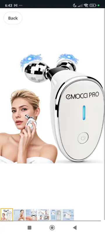 Microcurrent Face Massager, 5 in 1 Electric Facial Roller Skin W, View more
