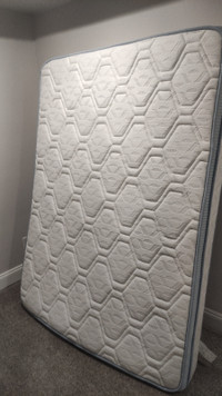 Double size mattress+ frame ,mint condition, delivery available