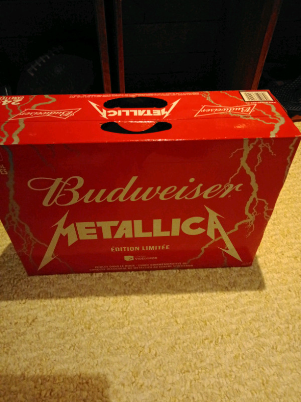 Budweiser metallica beer can case. in Arts & Collectibles in Ottawa - Image 4