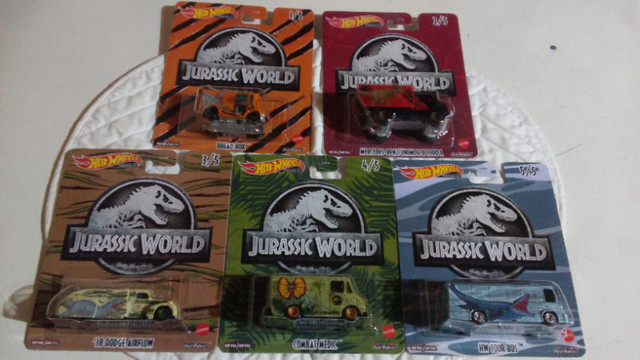 Hot Wheels Premium Jurassic World set or singles in Arts & Collectibles in Edmonton