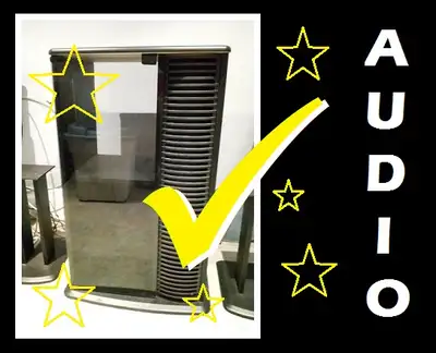 VINTAGE Stereo CABINET + SPEAKER STANDS --- Only $40 !!, View more