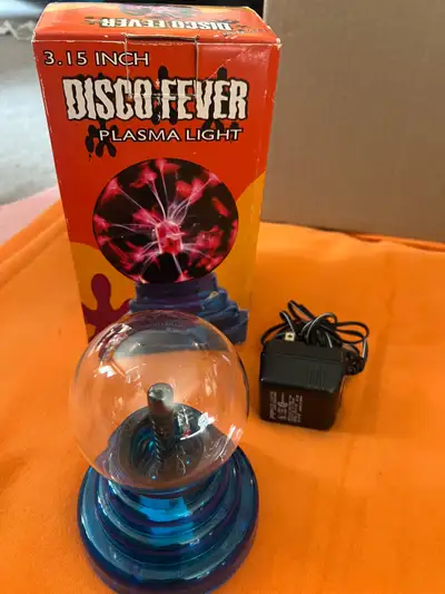 90’s Disco Plasma Light with static touch..3.5 inches never used
