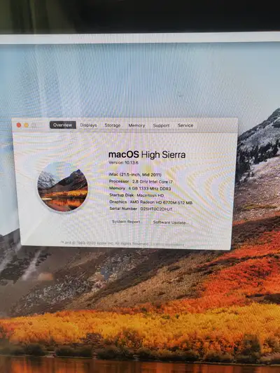 iMac 21.5-inch Mid 2011 i7 2.8GHz, View more
