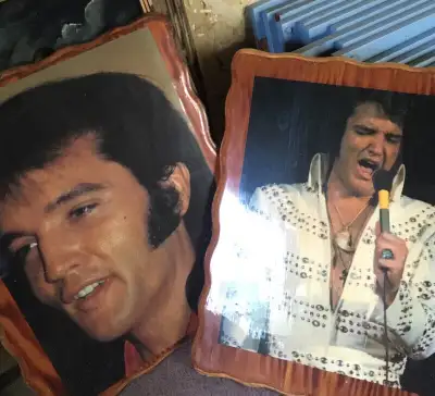 Pictures of Elvis Presley wooden with gloss finish, View more