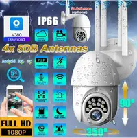 V380 Pro 1080P HD WIFI IP Camera Wireless Outdoor CCTV PTZ Smart