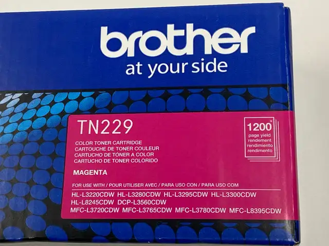 Brother Genuine Magenta TN229 Color Toner Cartridge Sealed Box in Printers, Scanners & Fax in Edmonton - Image 3