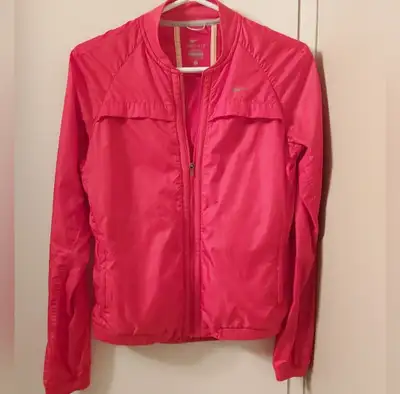Nike dri fit red zip up jacket size small (S), View more