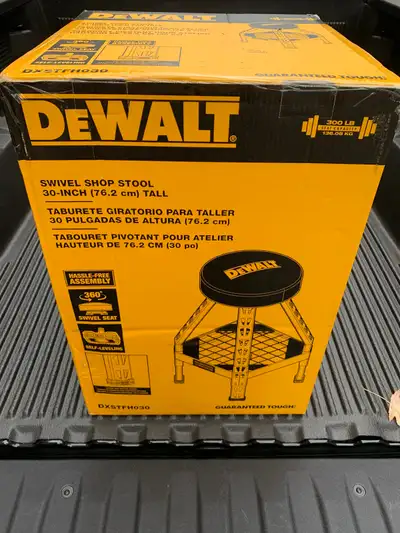 DEWALT SWIVEL SHOP BAR STOOL, View more