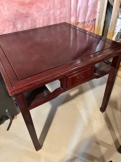 Solid wood table can flip to use as Mahjong Table, View more
