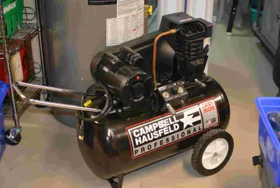 REDUCED PRICE. Note: BOTH ITEMS BELOW ARE PRICED SEPARATELY.. Item #1 - Campbell Hausfeld 20 gallon...