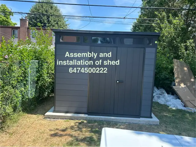 assembly of storage shed  in Outdoor Tools & Storage in Barrie - Image 4