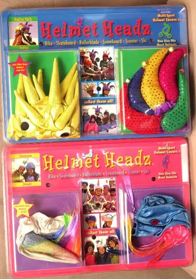 Helmet Headz Sport Helmet Covers -- BRAND NEW 2 different packages to choose from 2 in each package