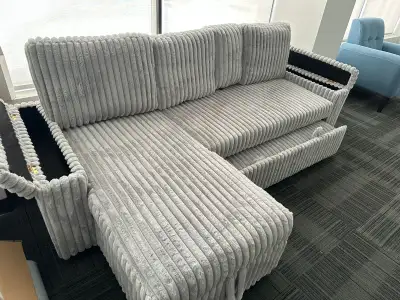 This versatile sofa bed combines comfort, style, and functionality. During the day, it serves as a c...