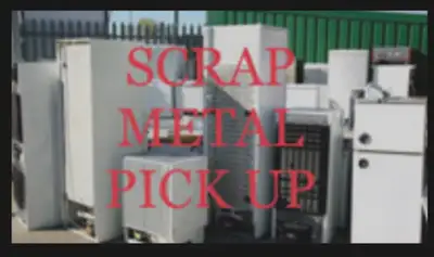 SCRAP METAL STEEL PICK UP - AJAX PICKERING AREA FREE CURB-SIDE PICK UP PICKERING FRIDGE STOVE WASHER...