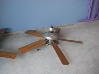used pull- ceiling fans with lights for sale-----4 are available