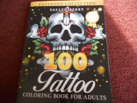 Tattoo adult coloring book
