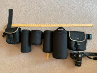 Camera belt and pouches