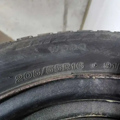 Only used for a season and then got a new vehicle. They came off a Toyota Corolla. Comes with rims....