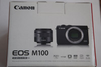 BRAND NEW Canon EOS M100 Mirrorless Camera w/ EF-M15-45mm Lens