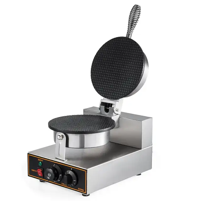110V Ice Cream Waffle Cone Maker Crepe Making Machine 02270764661853851651123