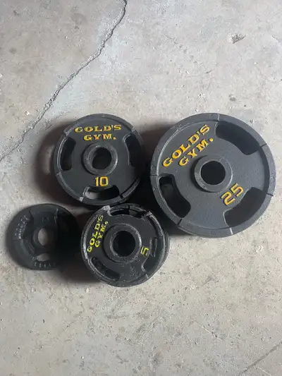 140 pounds of Olympic plates , View more