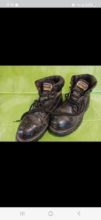 Size 8 steel toe work boots 