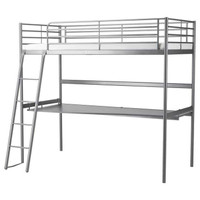 Ikea twin loft bunk bed with desk!