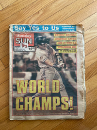 Toronto Sun Newspaper Blue Jays