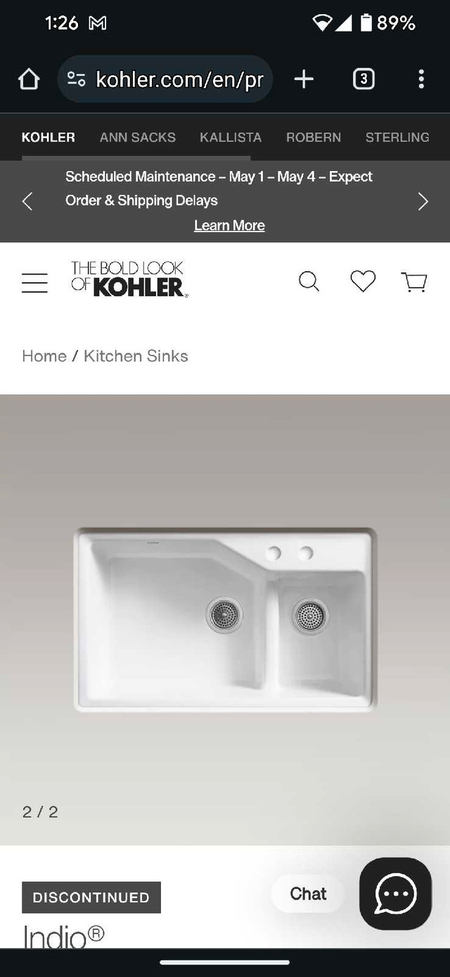 Kitchen sink in Plumbing, Sinks, Toilets & Showers in Hamilton - Image 2