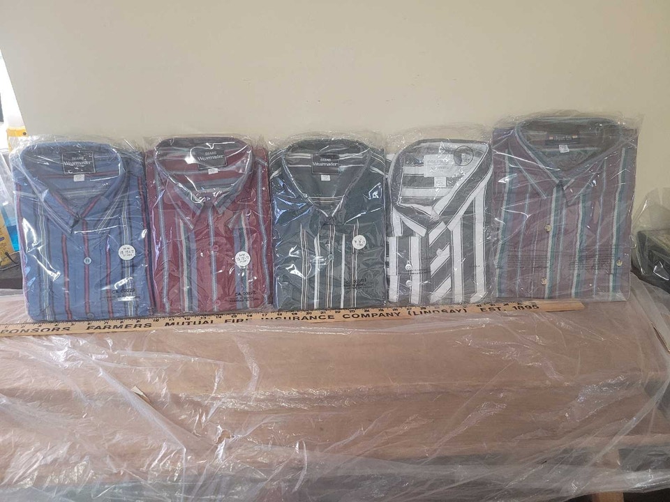 Sears Roebuck, Rare New Vintage 80s Sears Wearmaster Button Up Shirt