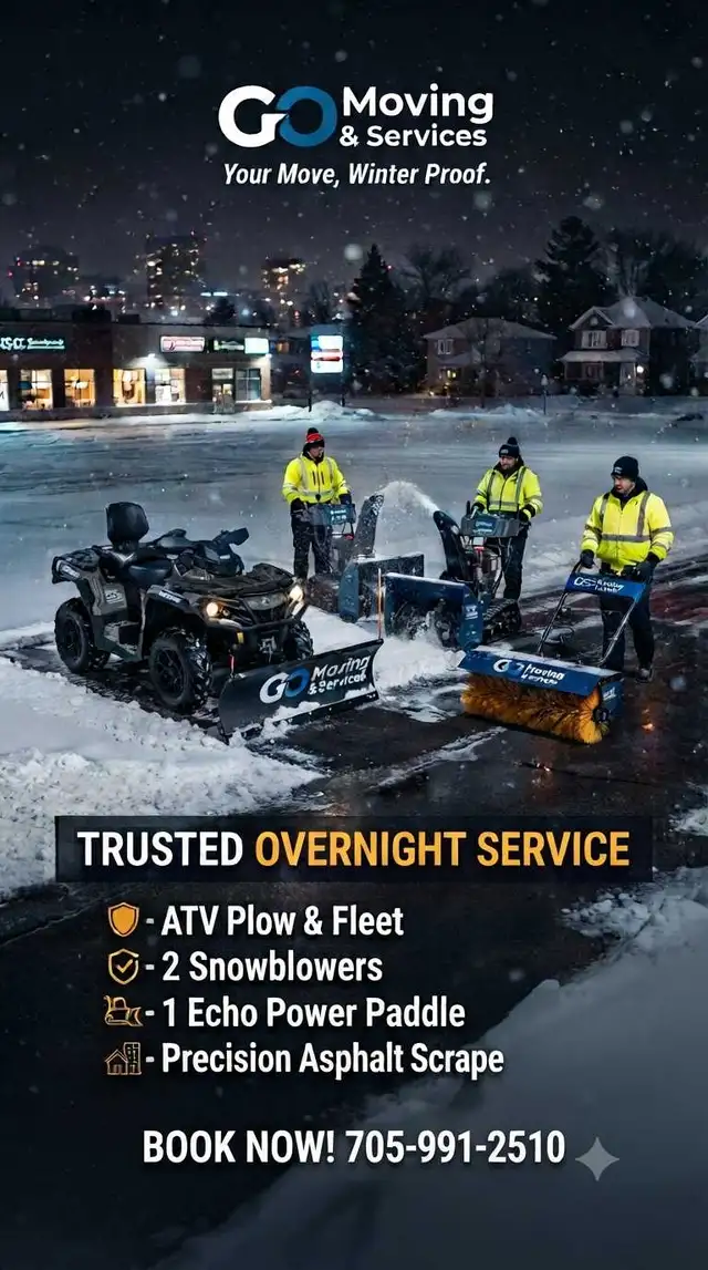 Professional Overnight Snow Removal – GO Moving & Services in Snow Removal & Property Maintenance in Peterborough - Image 3