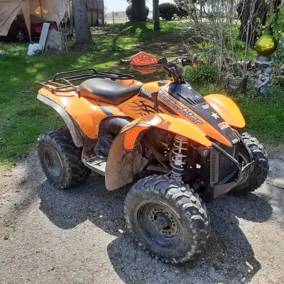 2006 Polaris Scrambler 500 H.O AWD NEW Left front CV axle Front brakes Chain Air filter and spark pl...