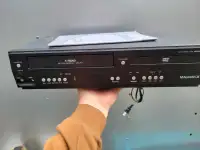 Magnavox VCR VHS DVD player, sold as is