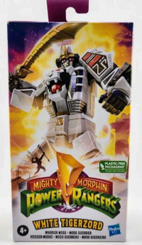 Brand new Mighty Morphin Power Rangers White Tigerzord figure 