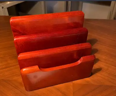 Eldon Madison Wisconsin Wooden Envelope Holder , View more